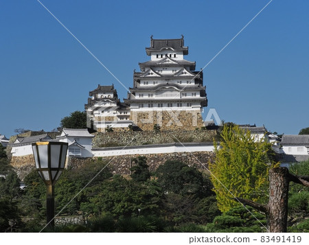 Himeji Castle, a national treasure, Himeji Castle in early autumn 2021 Himeji Castle, a national treasure, Himeji Castle in early autumn 2021 83491419