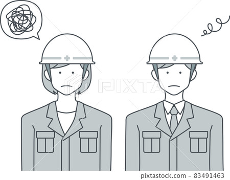 Male on-site director and female on-site director in trouble 83491463