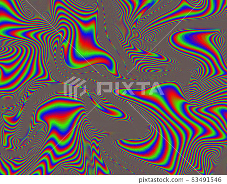 Trippy Psychedelic Rainbow Background Glitch LSD Colorful Wallpaper. 60s Abstract Hypnotic Illusion. Hippie Retro Texture. hallucinations 83491546