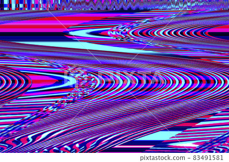 Glitch Universe Background Old TV Screen Error Digital Pixel Noise