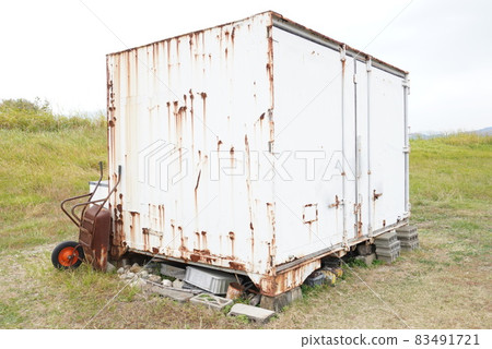 Rusted warehouse 83491721