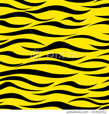 Tiger seamless pattern. Tiger-colored waves. Symbol of the year. Vector Tiger seamless pattern. Tiger-colored waves. Symbol of the year. Vector 83492012