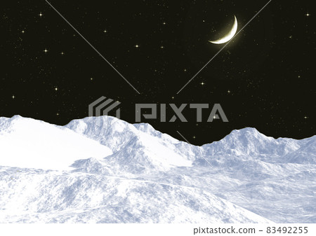 Snow mountain tops 83492255