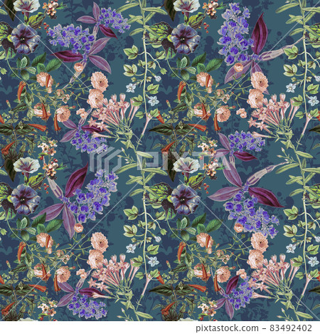 Floral texture material 83492402