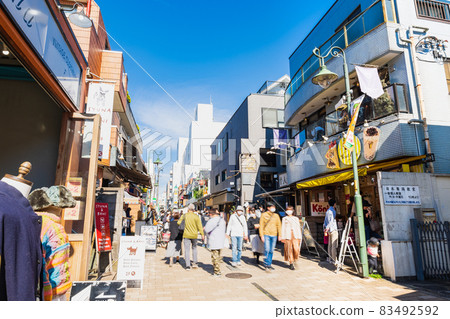 Nanaibashi Dori, which is lined with second-hand clothing stores in Kichijoji 83492592