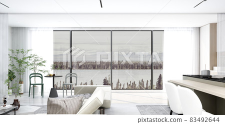 Image of interior taken in a refreshing morning 83492644