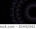 Circular arrangement code background 83492942