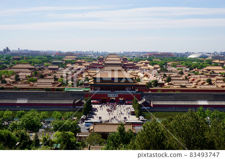 Forbidden City overlooking Jingshan Park Forbidden City overlooking Jingshan Park 83493747