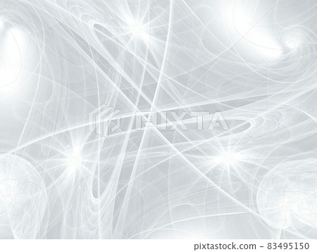 White fractal background or texture- computer generated illustration 83495150