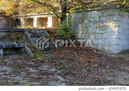 Old and beautiful buildings and scenery on Okunoshima Island in Hiroshima Prefecture, Japan Old and beautiful buildings and scenery on Okunoshima Island in Hiroshima Prefecture, Japan 83495870