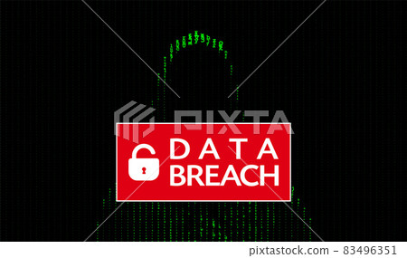 Abstract Technology Binary Code Dark Red Background. Cyber Attack, Ransomware, Malware, Scareware Concept 83496351