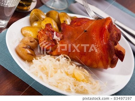 Baked pork knuckle Baked pork knuckle 83497197