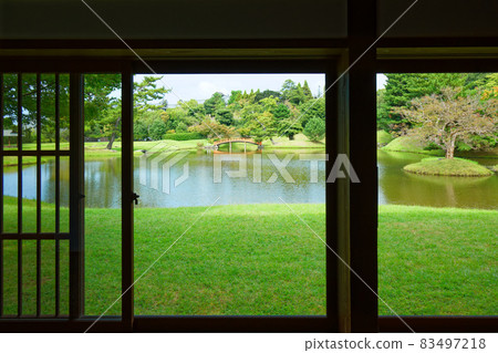 舊大喬庭園奈良初秋葉窗格 舊大喬庭園奈良初秋葉窗格 83497218