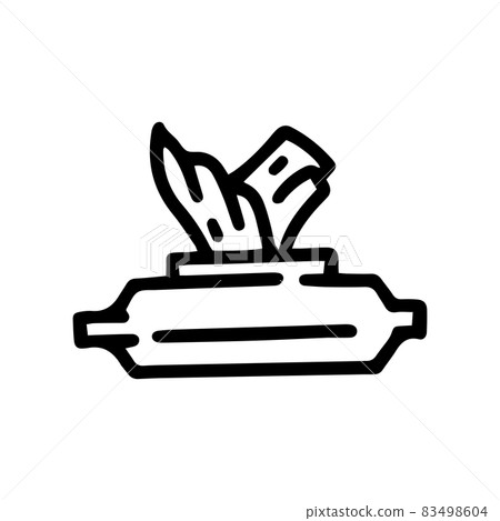 wet wipes line vector doodle simple icon wet wipes line vector doodle simple icon 83498604