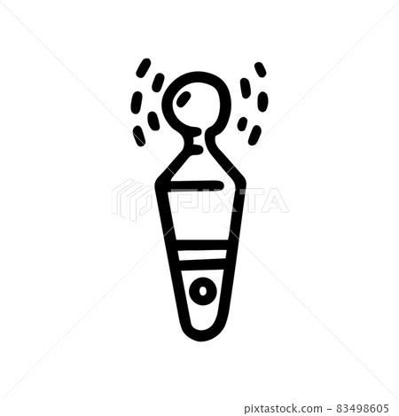 vibrator line vector doodle simple icon design vibrator line vector doodle simple icon design 83498605