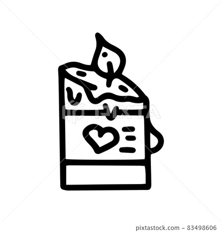 romantic aroma candle line vector doodle simple icon romantic aroma candle line vector doodle simple icon 83498606