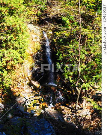 Waterfall in the mountains 83499587