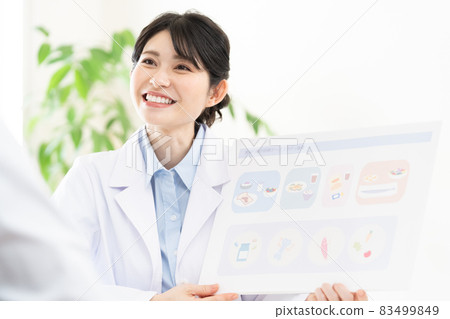 Nutritionist who gives nutritional guidance Nutritionist who gives nutritional guidance 83499849