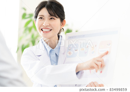 Nutritionist who gives nutritional guidance Nutritionist who gives nutritional guidance 83499859