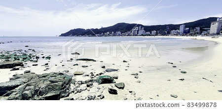 A view of Songjeong Beach in Busan at noon A view of Songjeong Beach in Busan at noon 83499878
