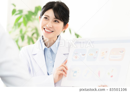 Nutritionist who gives nutritional guidance Nutritionist who gives nutritional guidance 83501106