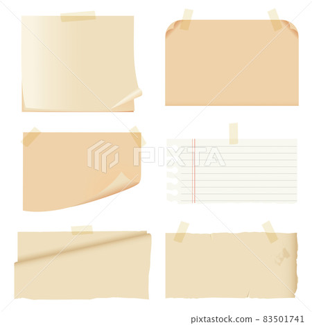 Vintage-style paper material set 83501741