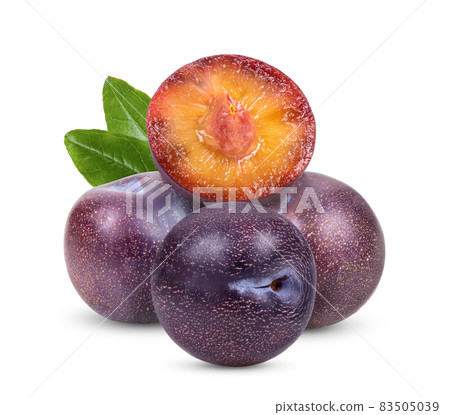 cherry plum isolated on white cherry plum isolated on white 83505039