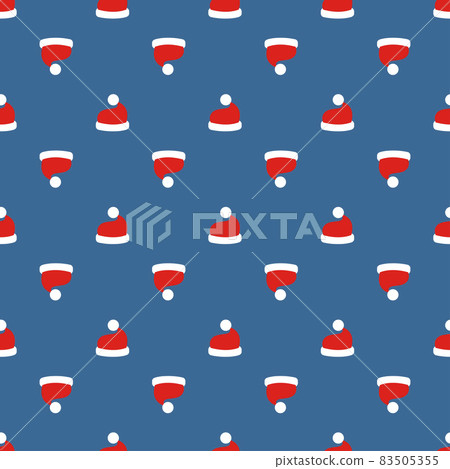 Christmas Santa Claus hat art seamless pattern Christmas Santa Claus hat art seamless pattern 83505355