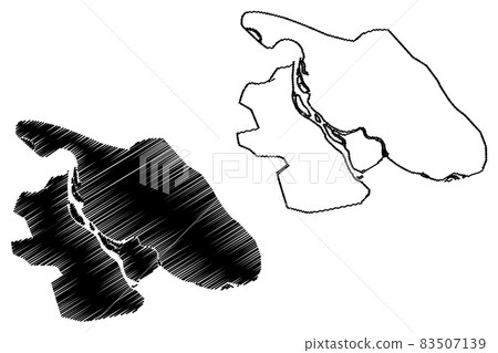 Semey City (Republic of Kazakhstan, East Kazakhstan Region) map vector illustration, scribble sketch City of Semipalatinsk or Alash-kala map Semey City (Republic of Kazakhstan, East Kazakhstan Region) map vector illustration, scribble sketch City of Semipalatinsk or Alash-kala map 83507139