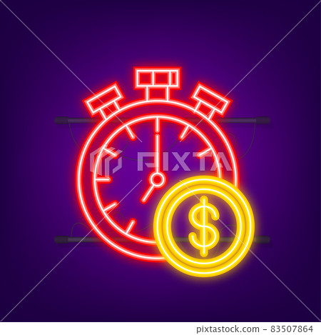 Money, finance and payments. Set outline web icon. Neon style. Vector illustration Money, finance and payments. Set outline web icon. Neon style. Vector illustration 83507864