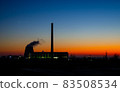 Operating Power Plant on the outskirts of the city 83508534