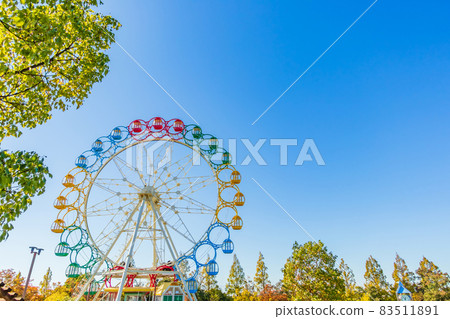 堀內公園和摩天輪的風景<愛知縣安城市> 83511891