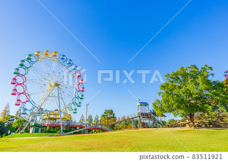 Scenery with Horiuchi Park and Ferris wheel <Anjo City, Aichi Prefecture> 83511921