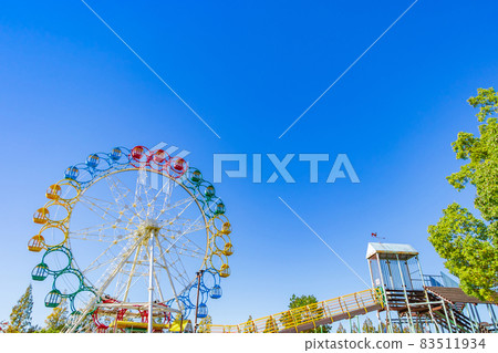 Scenery with Horiuchi Park and Ferris wheel <Anjo City, Aichi Prefecture> 83511934