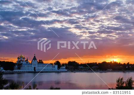 Kostroma. Ipatievsky monastery in twilight Kostroma. Ipatievsky monastery in twilight 83511951