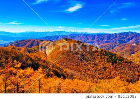 Nagano Prefecture Tateshina Kogen Venus Line Autumn Leaves Central Alps 83512082