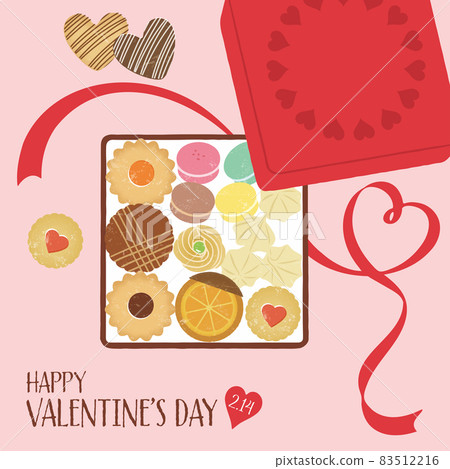 Illustration of cookie tins / Valentine's Day 83512216