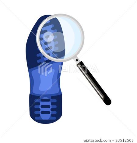 Boot footprint isolated on white background. Security access concept . Boot footprint isolated on white background. Security access concept . 83512505