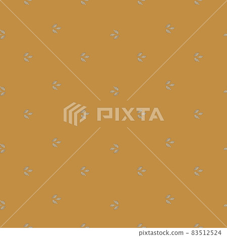 Seamless pattern cardamom on orange background. Cute plant sketch ornament. Geometrical texture template for fabric. 83512524