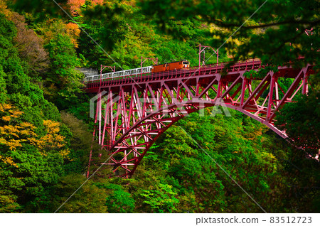 Autumn leaves in Kurobe Gorge 1 83512723