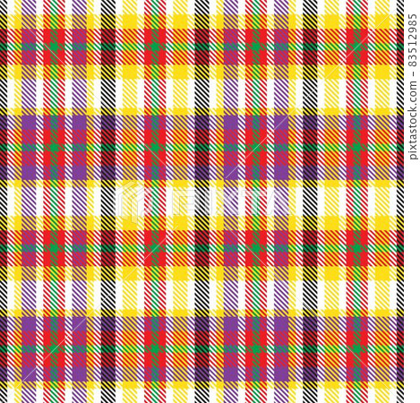 Rainbow Plaid Tartan Checkered Seamless Pattern 83512985