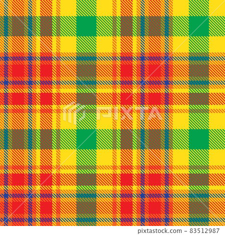 Rainbow Plaid Tartan Checkered Seamless Pattern 83512987
