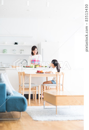 Kitchen dining parent and child Kitchen dining parent and child 83513430