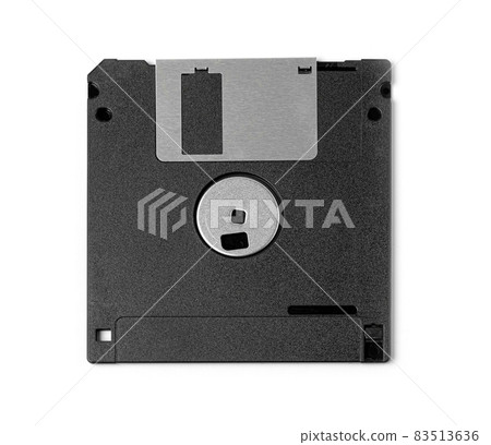 black plastic magnetic floppy disk 83513636