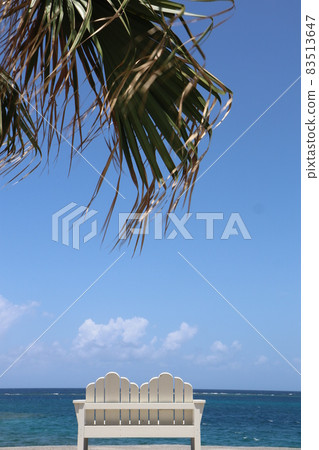 Renaissance Resort Okinawa, a luxury resort hotel in tropical Okinawa, with white benches in the blue sea Renaissance Resort Okinawa, a luxury resort hotel in tropical Okinawa, with white benches in the blue sea 83513647