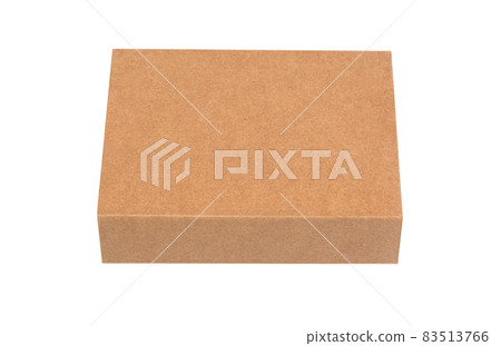 Close up of a Brown box on white background Close up of a Brown box on white background 83513766