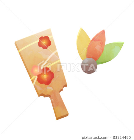帶翅膀的水彩風格插圖 帶翅膀的水彩風格插圖 83514490