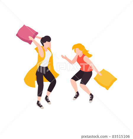 Happy Women Shoppers Composition Happy Women Shoppers Composition 83515106