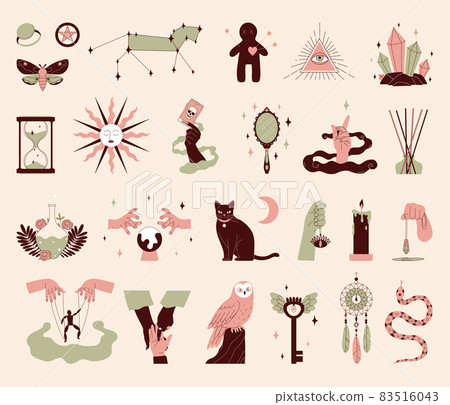 Mystic Color Icons Set 83516043