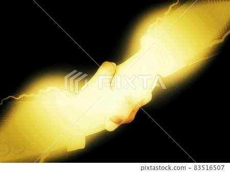 握手和燈光效果 握手和燈光效果 83516507